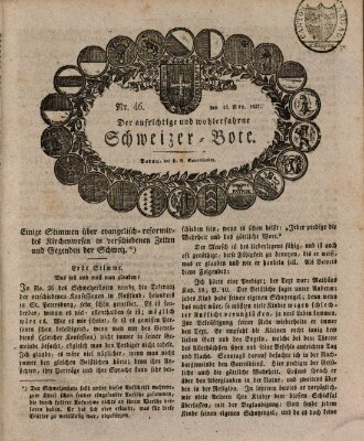 Der aufrichtige und wohlerfahrene Schweizer-Bote (Der Schweizer-Bote) Donnerstag 15. November 1827