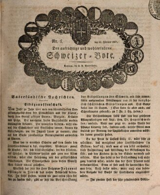 Der aufrichtige und wohlerfahrene Schweizer-Bote (Der Schweizer-Bote) Donnerstag 31. Januar 1828