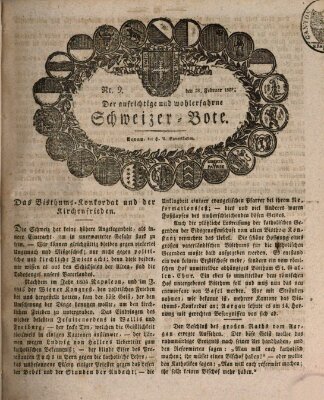 Der aufrichtige und wohlerfahrene Schweizer-Bote (Der Schweizer-Bote) Donnerstag 28. Februar 1828