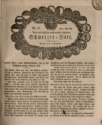 Der aufrichtige und wohlerfahrene Schweizer-Bote (Der Schweizer-Bote) Donnerstag 15. Mai 1828