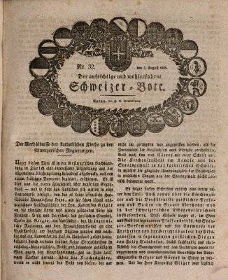 Der aufrichtige und wohlerfahrene Schweizer-Bote (Der Schweizer-Bote) Donnerstag 7. August 1828