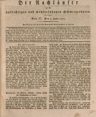 Der aufrichtige und wohlerfahrene Schweizer-Bote (Der Schweizer-Bote) Samstag 5. Juli 1828