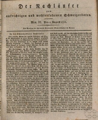 Der aufrichtige und wohlerfahrene Schweizer-Bote (Der Schweizer-Bote) Samstag 9. August 1828