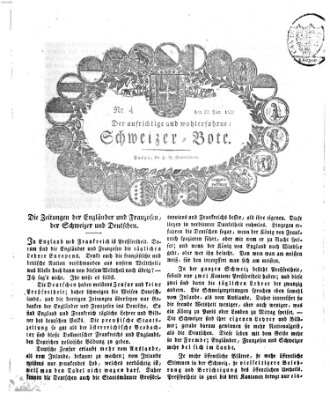 Der aufrichtige und wohlerfahrene Schweizer-Bote (Der Schweizer-Bote) Donnerstag 22. Januar 1829