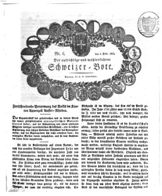 Der aufrichtige und wohlerfahrene Schweizer-Bote (Der Schweizer-Bote) Donnerstag 5. Februar 1829