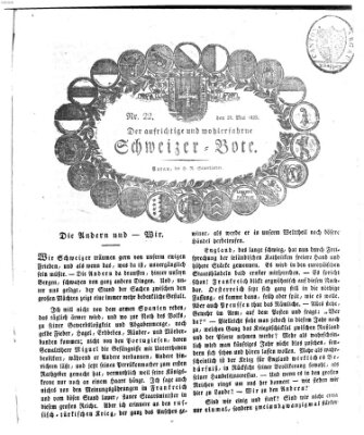 Der aufrichtige und wohlerfahrene Schweizer-Bote (Der Schweizer-Bote) Donnerstag 28. Mai 1829