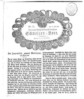 Der aufrichtige und wohlerfahrene Schweizer-Bote (Der Schweizer-Bote) Donnerstag 30. Juli 1829