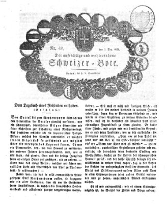 Der aufrichtige und wohlerfahrene Schweizer-Bote (Der Schweizer-Bote) Donnerstag 3. Dezember 1829