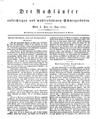 Der aufrichtige und wohlerfahrene Schweizer-Bote (Der Schweizer-Bote) Samstag 24. Januar 1829