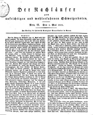 Der aufrichtige und wohlerfahrene Schweizer-Bote (Der Schweizer-Bote) Samstag 9. Mai 1829