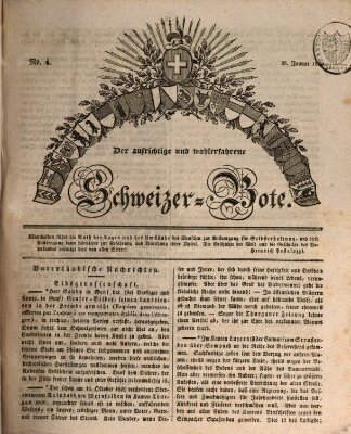 Der aufrichtige und wohlerfahrene Schweizer-Bote (Der Schweizer-Bote) Donnerstag 28. Januar 1830