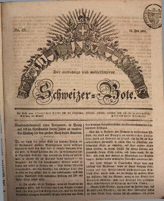 Der aufrichtige und wohlerfahrene Schweizer-Bote (Der Schweizer-Bote) Donnerstag 22. Juli 1830