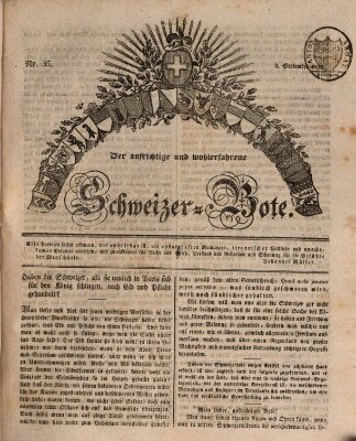 Der aufrichtige und wohlerfahrene Schweizer-Bote (Der Schweizer-Bote) Donnerstag 2. September 1830