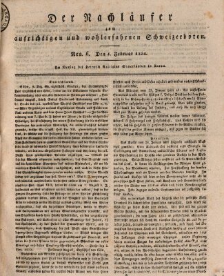 Der aufrichtige und wohlerfahrene Schweizer-Bote (Der Schweizer-Bote) Samstag 6. Februar 1830