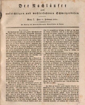 Der aufrichtige und wohlerfahrene Schweizer-Bote (Der Schweizer-Bote) Samstag 13. Februar 1830