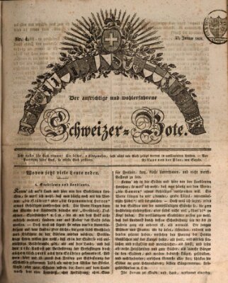 Der aufrichtige und wohlerfahrene Schweizer-Bote (Der Schweizer-Bote) Donnerstag 27. Januar 1831