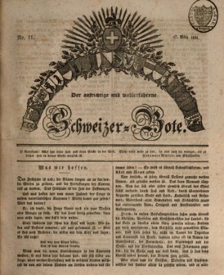 Der aufrichtige und wohlerfahrene Schweizer-Bote (Der Schweizer-Bote) Donnerstag 17. März 1831