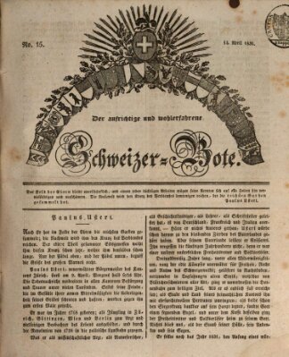 Der aufrichtige und wohlerfahrene Schweizer-Bote (Der Schweizer-Bote) Donnerstag 14. April 1831