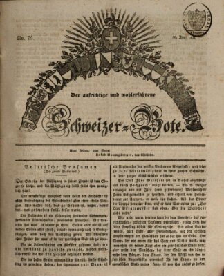 Der aufrichtige und wohlerfahrene Schweizer-Bote (Der Schweizer-Bote) Donnerstag 30. Juni 1831