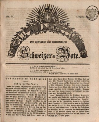 Der aufrichtige und wohlerfahrene Schweizer-Bote (Der Schweizer-Bote) Donnerstag 22. Dezember 1831