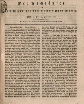 Der aufrichtige und wohlerfahrene Schweizer-Bote (Der Schweizer-Bote) Samstag 22. Januar 1831