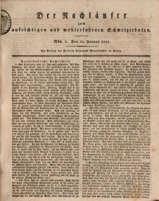 Der aufrichtige und wohlerfahrene Schweizer-Bote (Der Schweizer-Bote) Samstag 29. Januar 1831