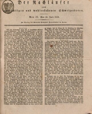 Der aufrichtige und wohlerfahrene Schweizer-Bote (Der Schweizer-Bote) Samstag 30. Juli 1831