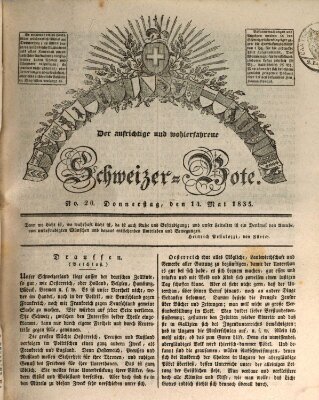 Der aufrichtige und wohlerfahrene Schweizer-Bote (Der Schweizer-Bote) Donnerstag 14. Mai 1835