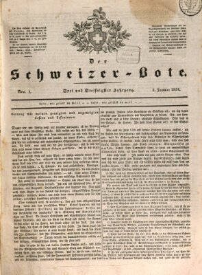 Der Schweizer-Bote Samstag 2. Januar 1836