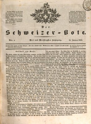 Der Schweizer-Bote Mittwoch 13. Januar 1836