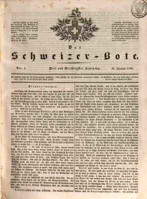 Der Schweizer-Bote Mittwoch 20. Januar 1836