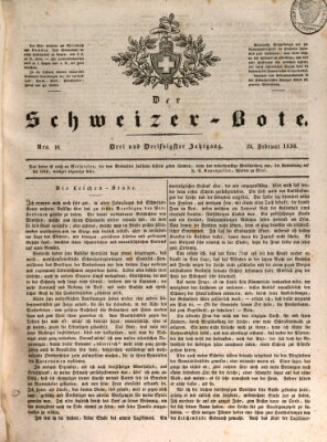 Der Schweizer-Bote Mittwoch 24. Februar 1836