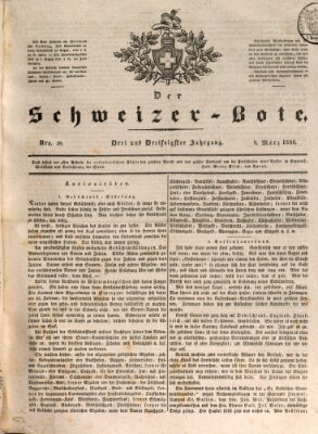 Der Schweizer-Bote Mittwoch 9. März 1836