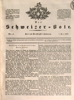 Der Schweizer-Bote Samstag 7. Mai 1836