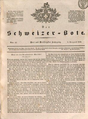 Der Schweizer-Bote Samstag 6. August 1836