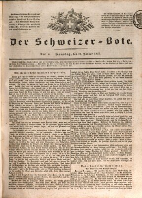 Der Schweizer-Bote Samstag 21. Januar 1837