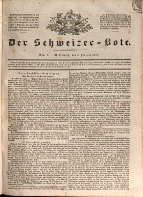 Der Schweizer-Bote Mittwoch 1. Februar 1837