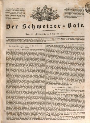 Der Schweizer-Bote Mittwoch 5. April 1837