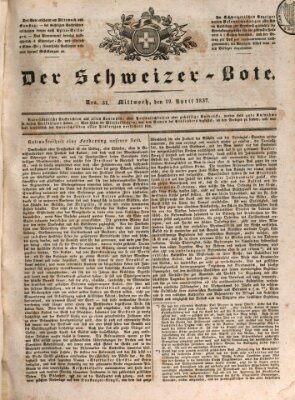 Der Schweizer-Bote Mittwoch 19. April 1837