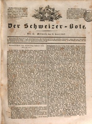 Der Schweizer-Bote Mittwoch 26. April 1837