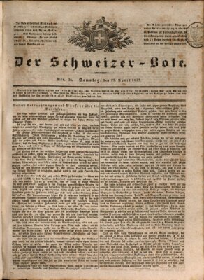 Der Schweizer-Bote Samstag 29. April 1837