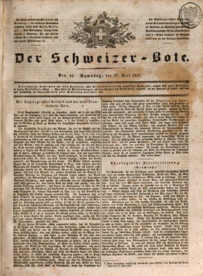 Der Schweizer-Bote Samstag 27. Mai 1837