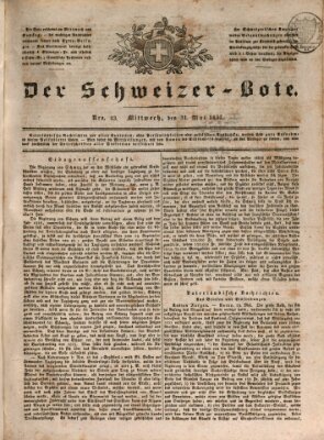 Der Schweizer-Bote Mittwoch 31. Mai 1837