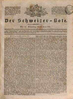 Der Schweizer-Bote Samstag 24. Juni 1837