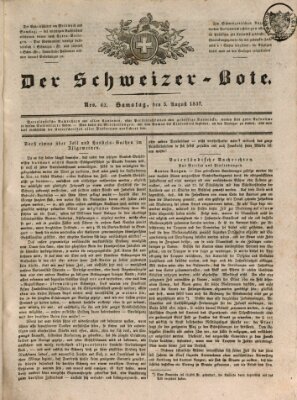 Der Schweizer-Bote Samstag 5. August 1837