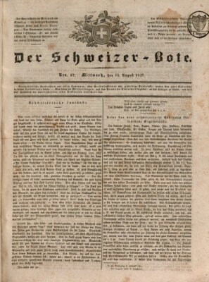 Der Schweizer-Bote Mittwoch 23. August 1837