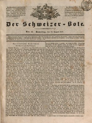 Der Schweizer-Bote Samstag 26. August 1837