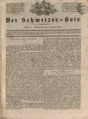 Der Schweizer-Bote Mittwoch 13. September 1837