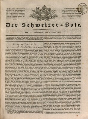 Der Schweizer-Bote Mittwoch 20. September 1837