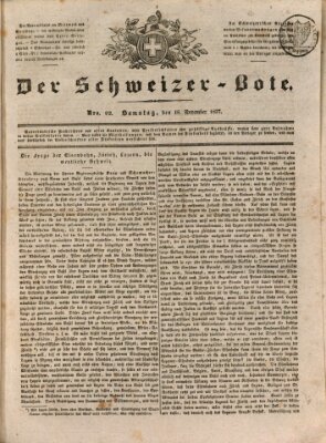 Der Schweizer-Bote Samstag 18. November 1837